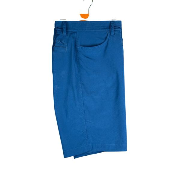 Under Armour‎ Golf Heatgear Performance Stretch Tech Shorts Navy Blue Mens 30 UA - Picture 1 of 9